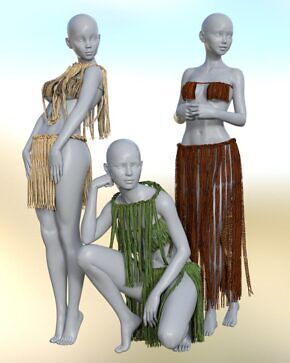 Dforce Grass Cord Outfits For Genesis Female Render State