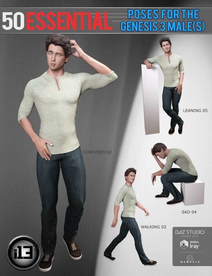 I13 50 Essential Poses For The Genesis 3 Male S Render State