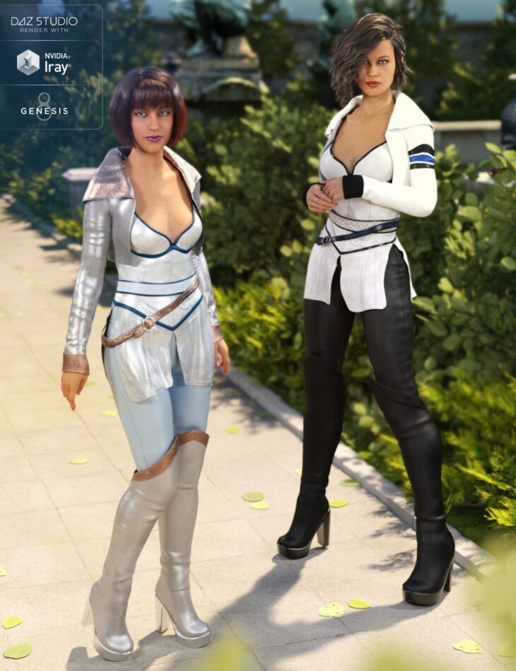 White Fox Outfit For Genesis 8 Female S Render State