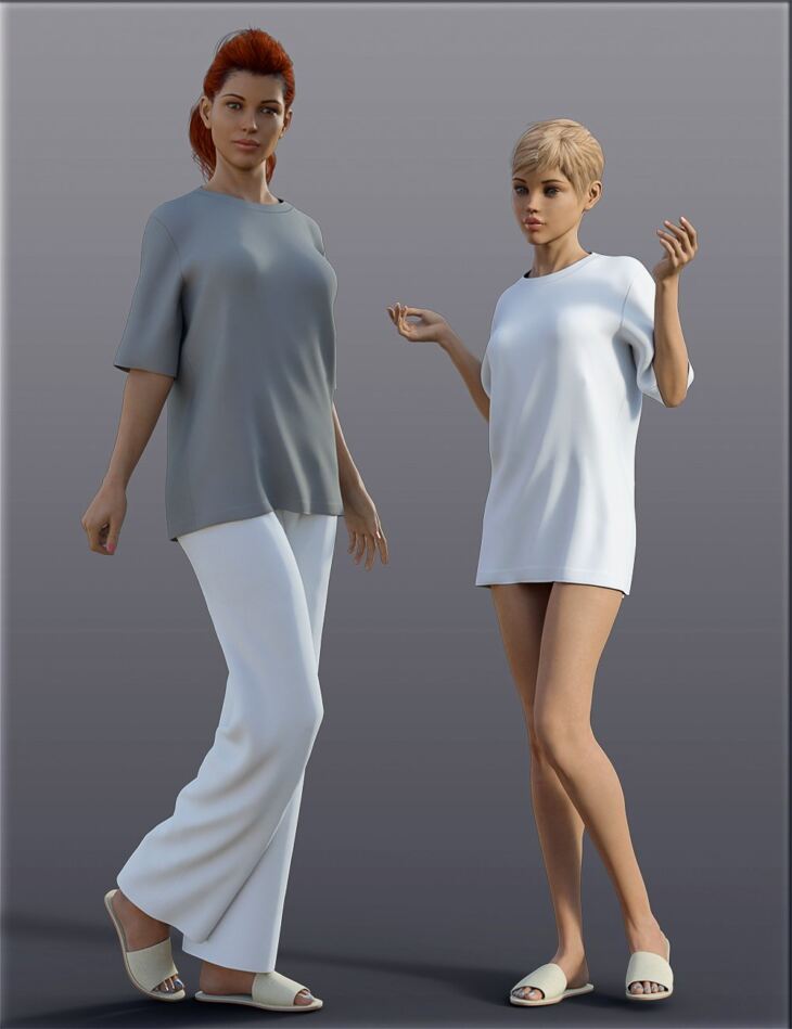 H C Dforce Housewear Outfit A For Genesis Female S Render State