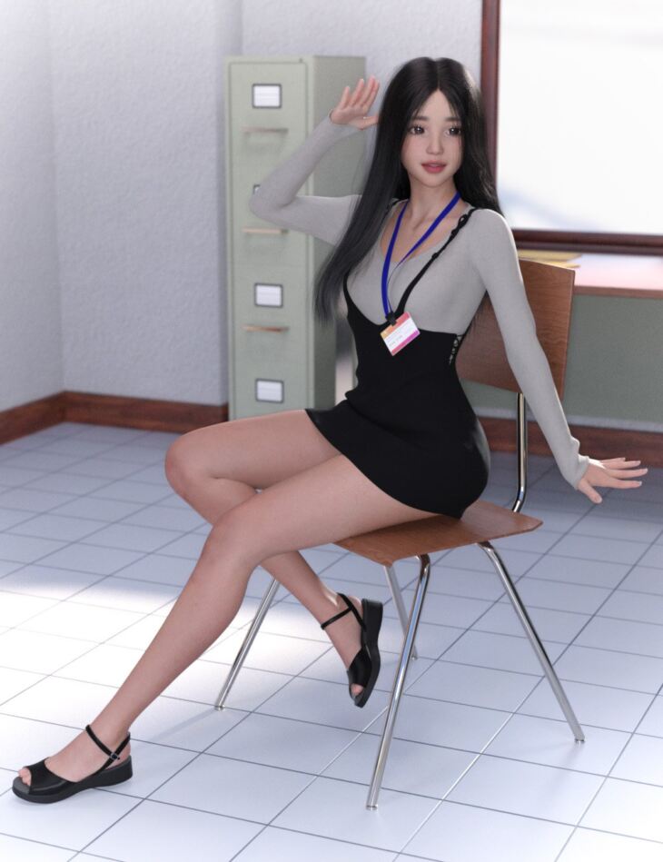 DForce Office Idle Clothing For Genesis 8 And 8 1 Females Render State