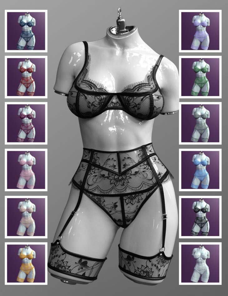 X Fashion Atenea Lingerie For Genesis 9 Render State