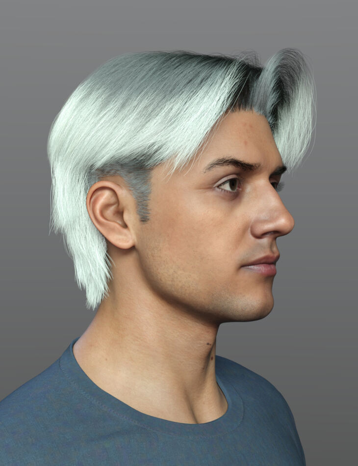 DForce SPR Mid Split Hair For Genesis 9 Render State