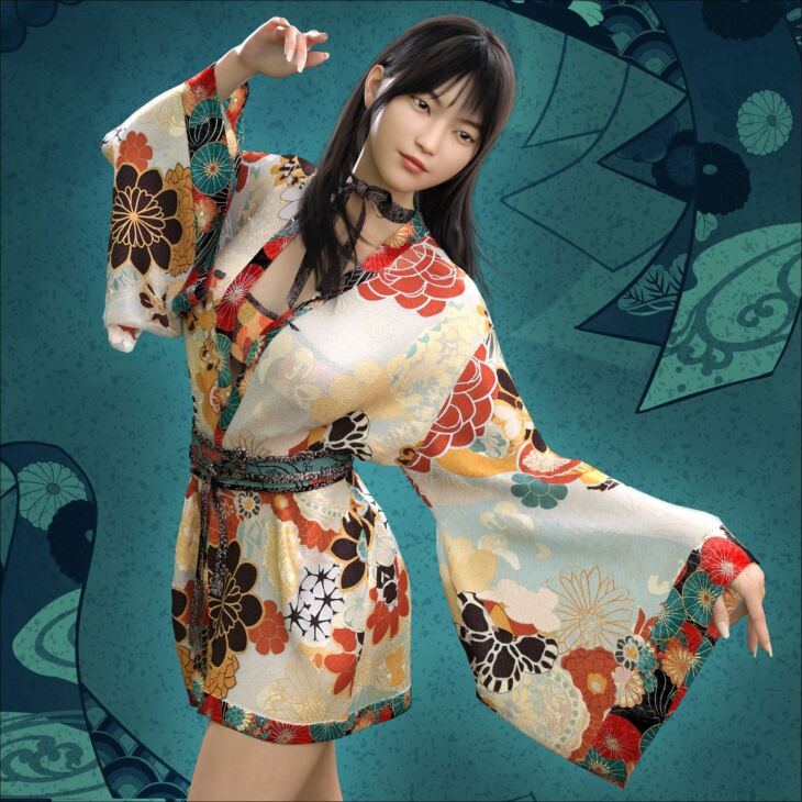 Karafuru For The Japanese Kimono Dforce Render State