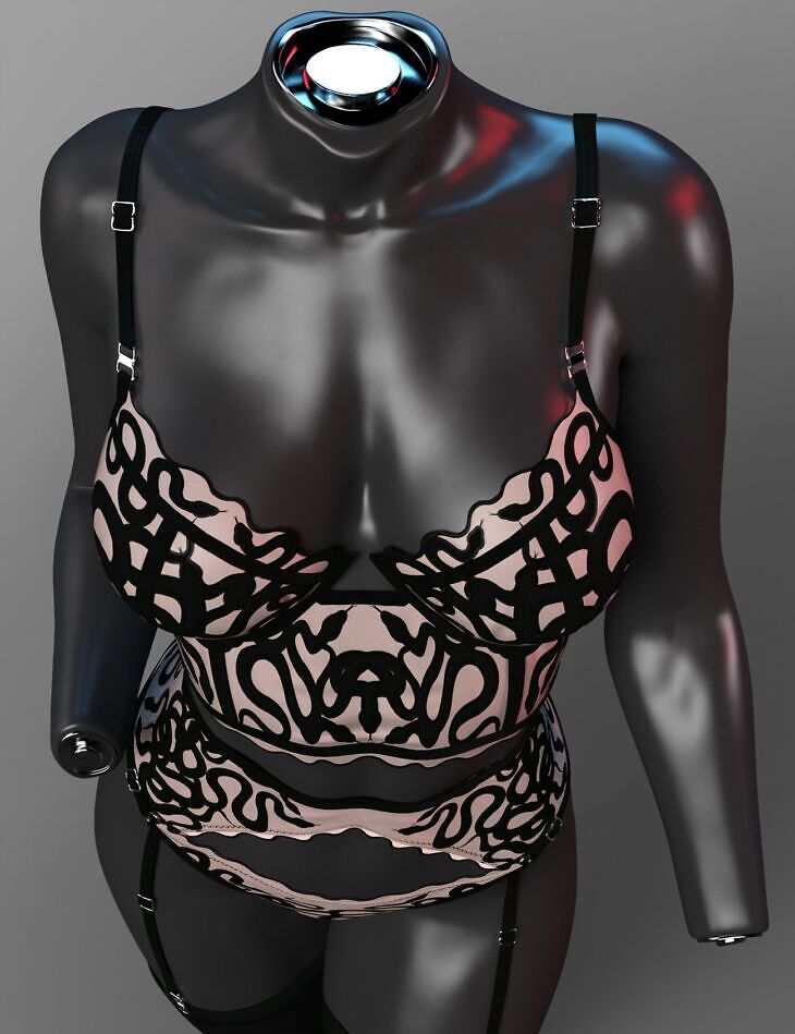 X Fashion Fatale Lingerie For Genesis 9 Render State