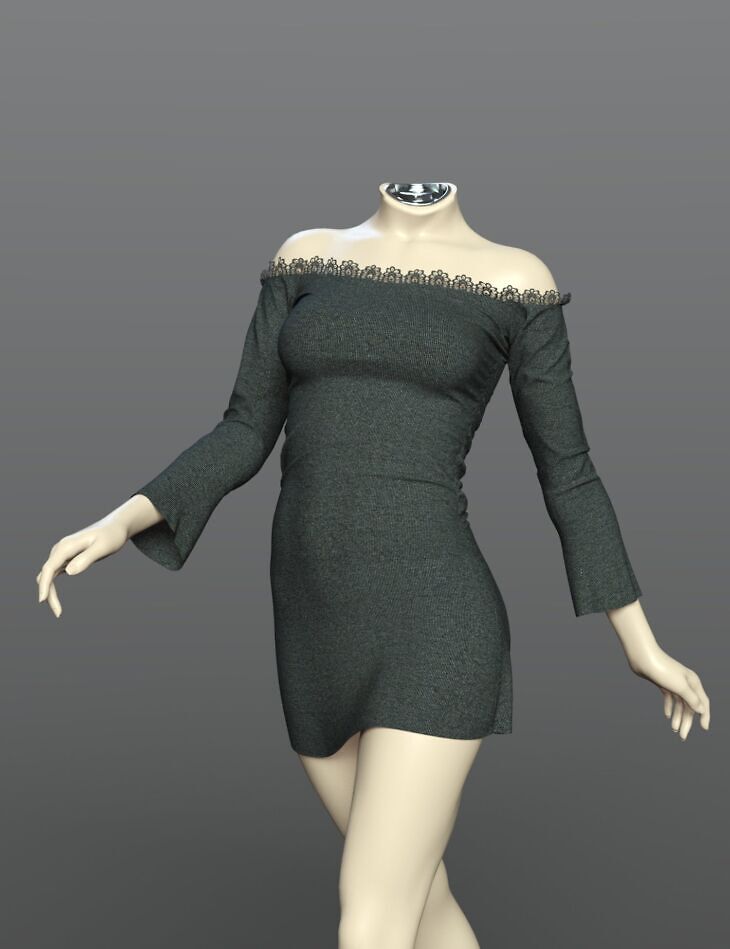 Dforce Spr Bodycon Mini Skirt For Genesis Render State