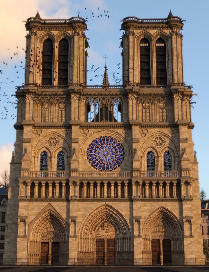 Notre Dame Cathedral Interior Render State