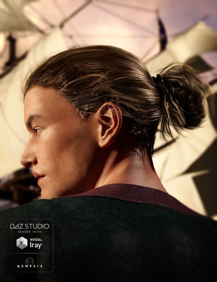 Colin Hair for Genesis 3 Male(s) 