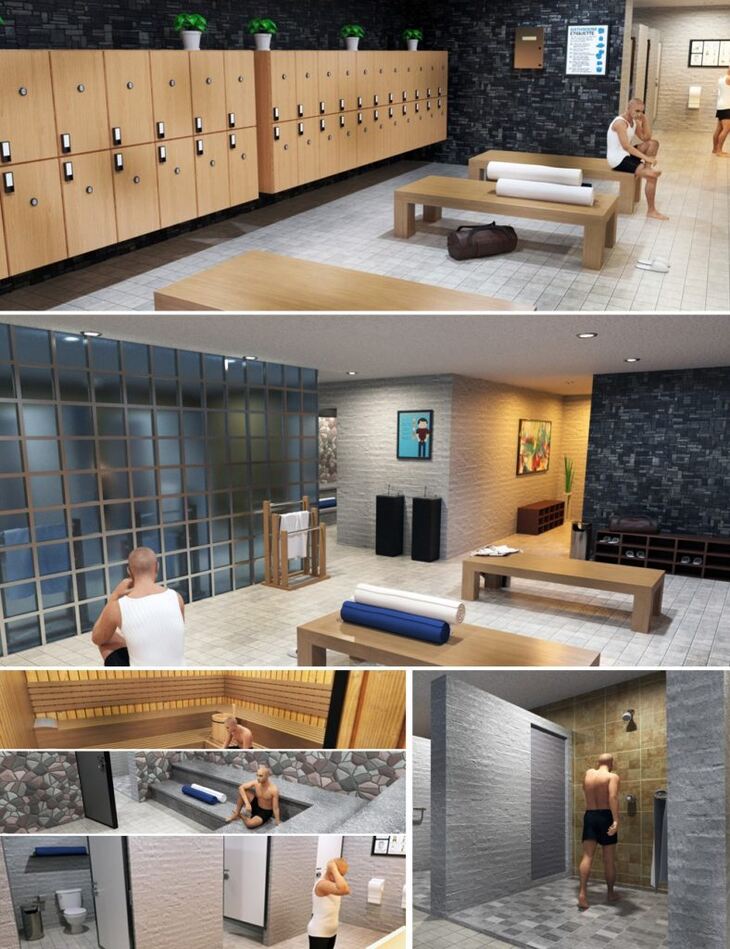 Condominium Locker Room 