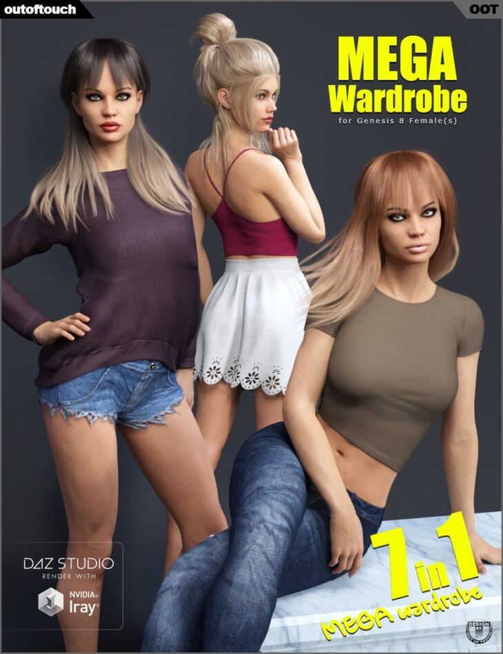 Genesis 8 Female MEGA Wardrobe Genesis 8 Female MEGA Wardrobe