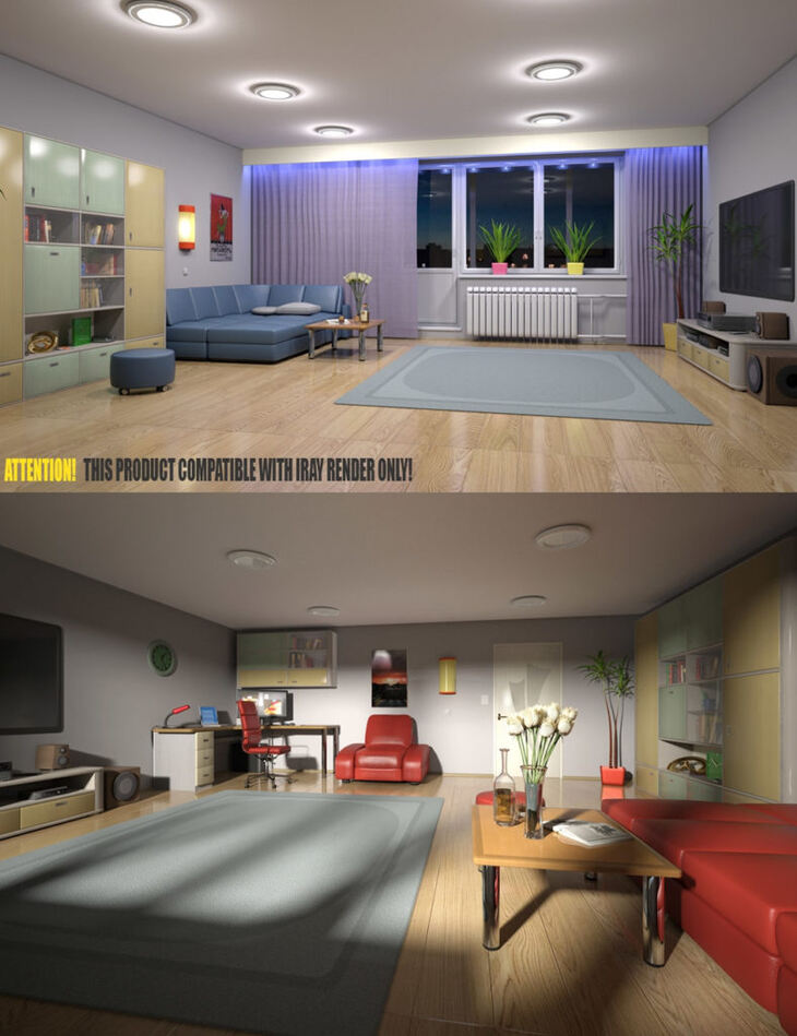 Living Room for Daz Studio Living Room for Daz Studio