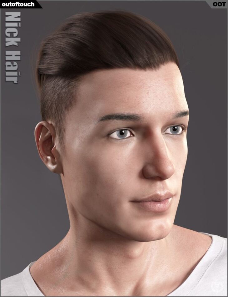 Nick Hair for Genesis 3 and 8 – Render-State