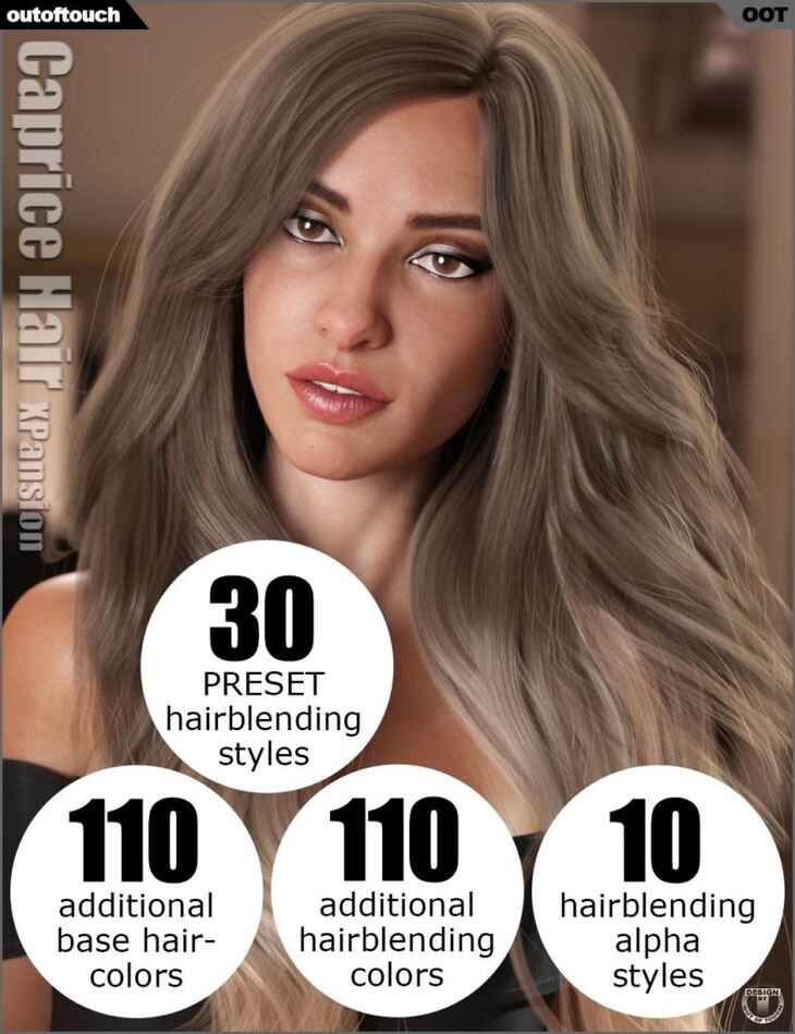 OOT Hairblending 2.0 Texture XPansion for Caprice Hair OOT Hairblending 2.0 Texture XPansion for Caprice Hair