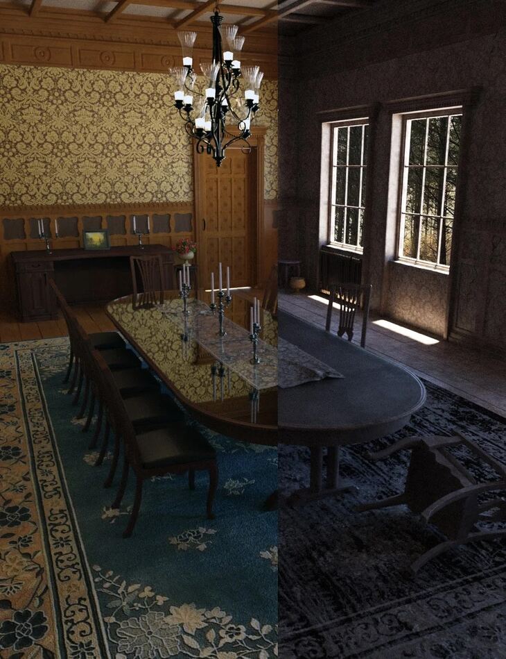 Old Royal Dining Hall Bundle - Render-State