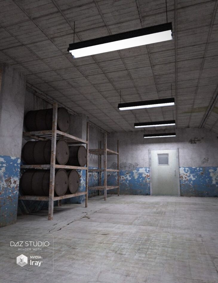 Old Industrial Hallway Old Industrial Hallway