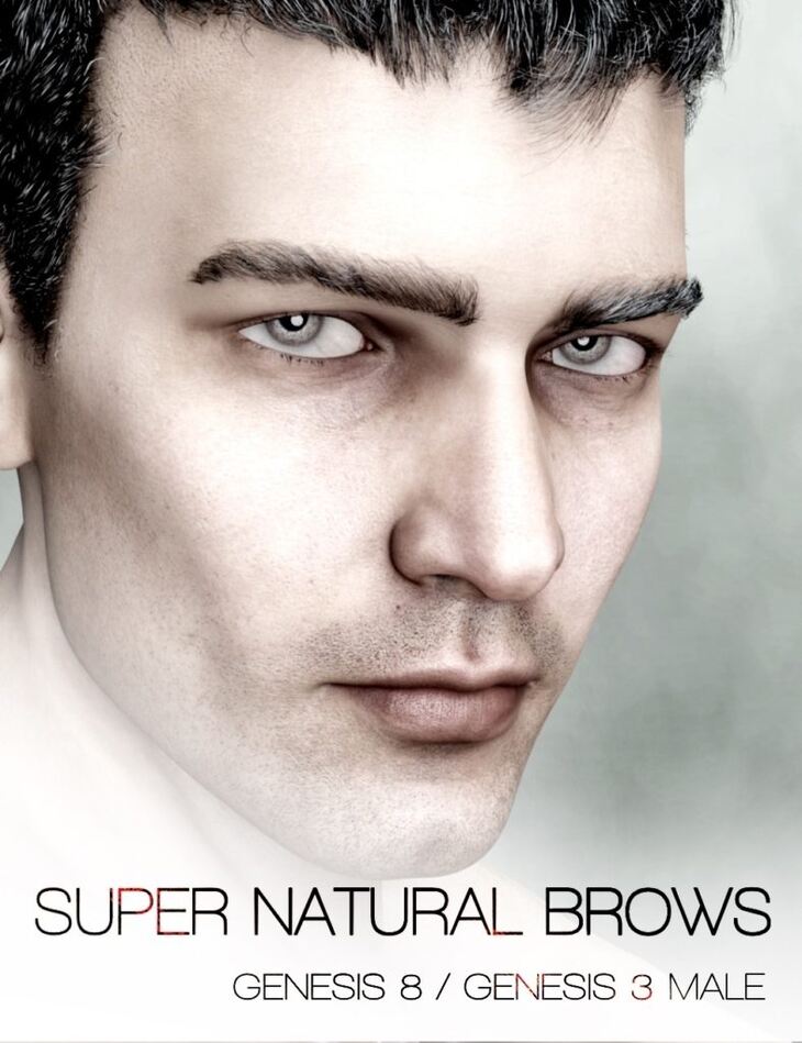 Super Natural Brows Merchant Resource for Genesis 8 and 3 Male Super Natural Brows Merchant Resource for Genesis 8 and 3 Male