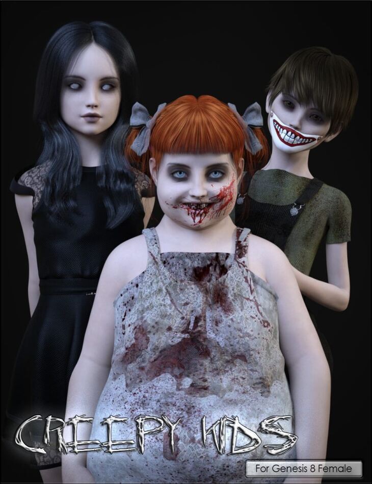 VYK Creepy Kids for Genesis 8 Female VYK Creepy Kids for Genesis 8 Female