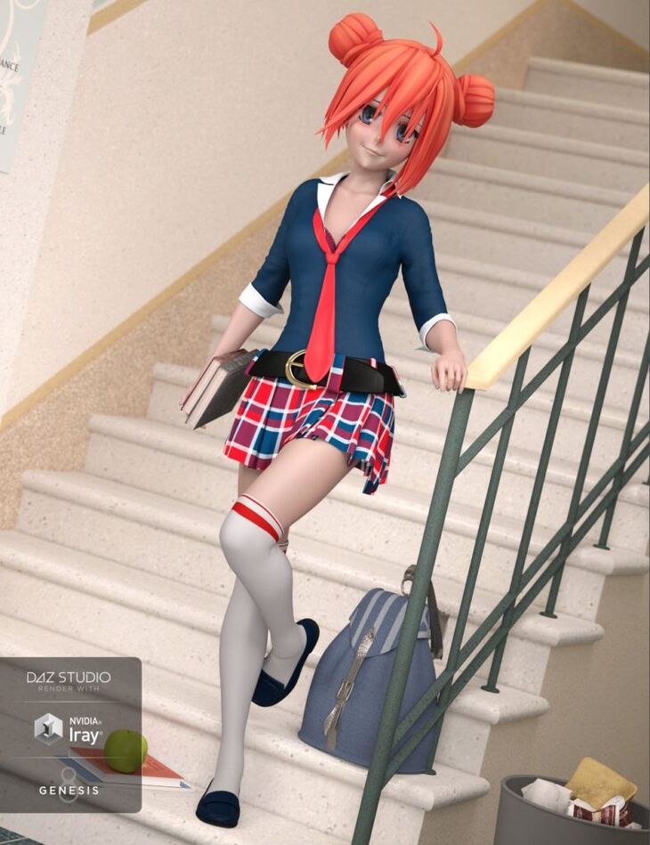 dForce Yoshino Outfit for Genesis 8 Female(s) 