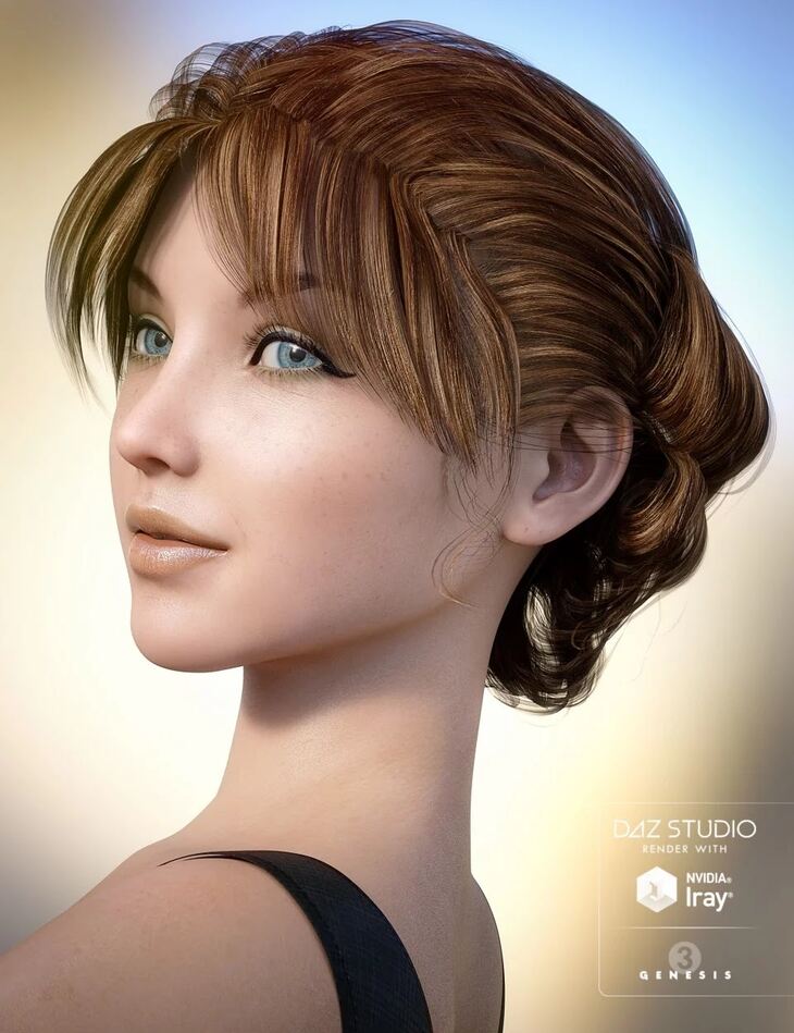 Classic Roll Hair for Genesis 3 Female(s) 