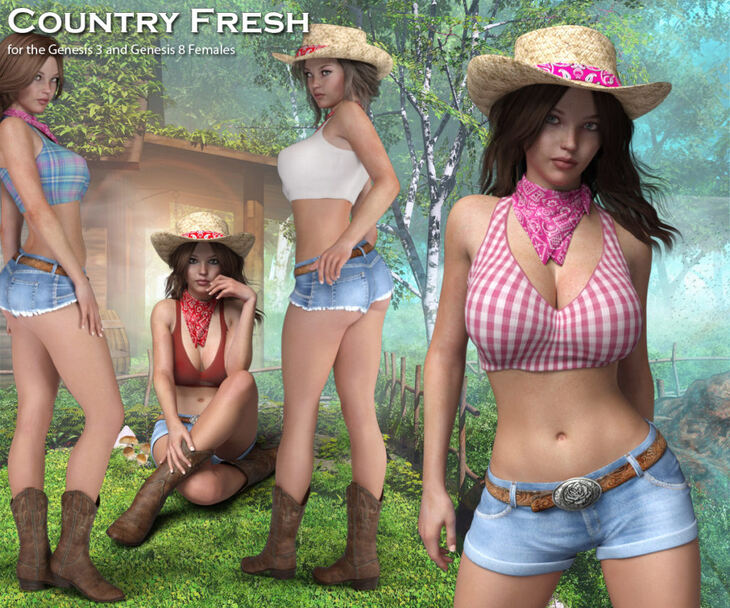 Country Fresh for Genesis 3 and Genesis 8 Females Country Fresh for Genesis 3 and Genesis 8 Females