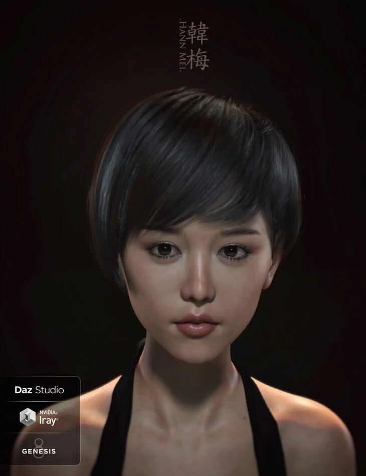 Hann Mei And Hann Mei Short Hair For Genesis 8 Female Render State