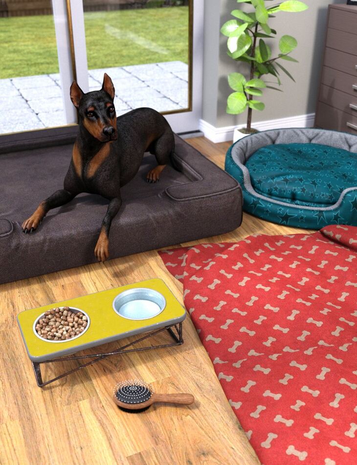 Home Sweet Home Props for DAZ Dog(s) 8 – Render-State