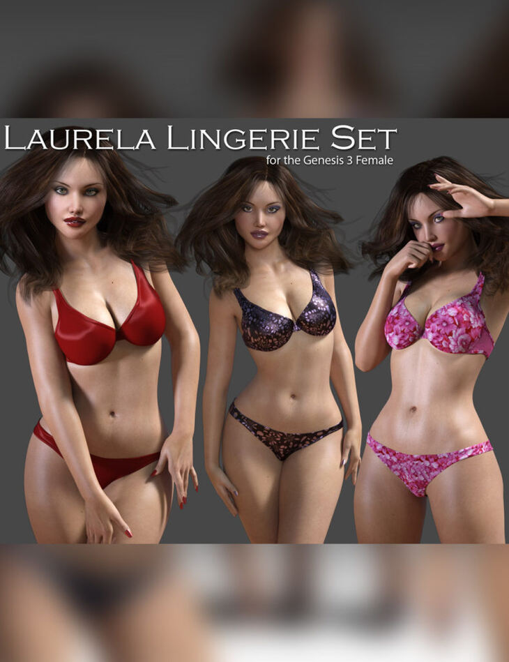 Laurela Lingerie Set for Genesis 3 Female