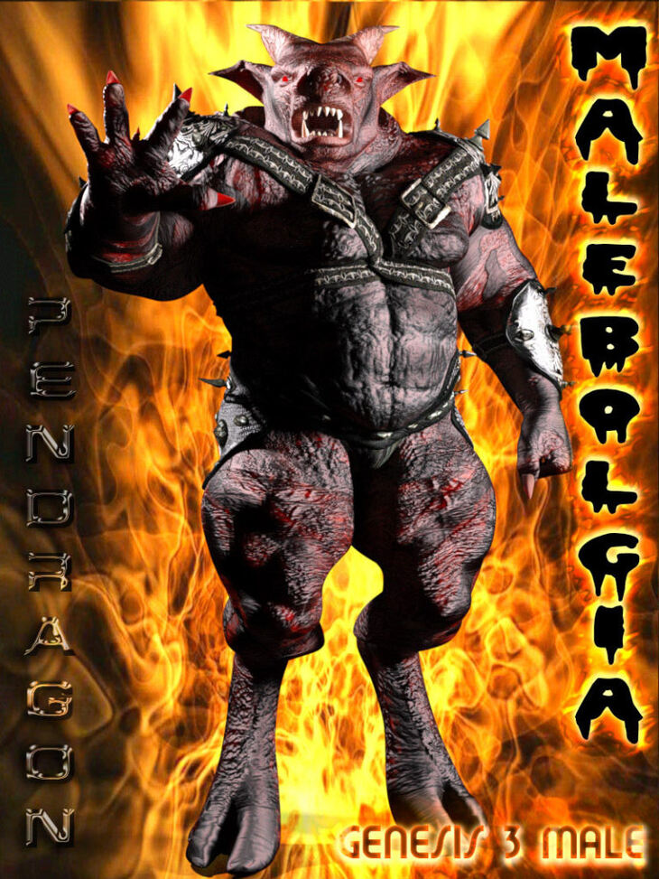 Malebolgia For Genesis 3 Male Malebolgia For Genesis 3 Male