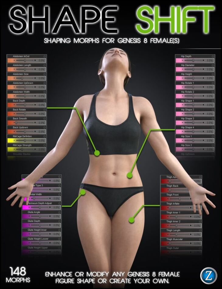 Shape Shift for Genesis 8 Female(s)