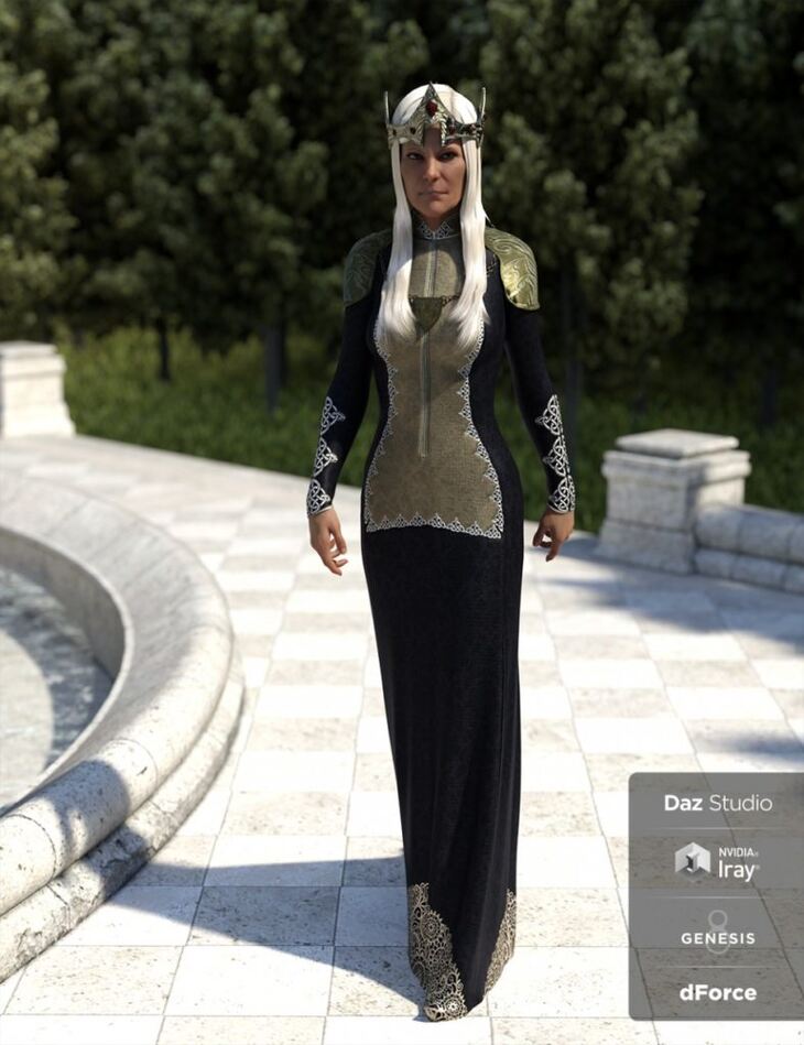 dForce Queen Regent Outfit for Genesis 8 Female(s) dForce Queen Regent Outfit for Genesis 8 Female(s)