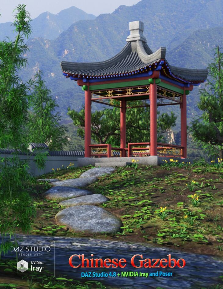 Chinese Gazebo - Render-State