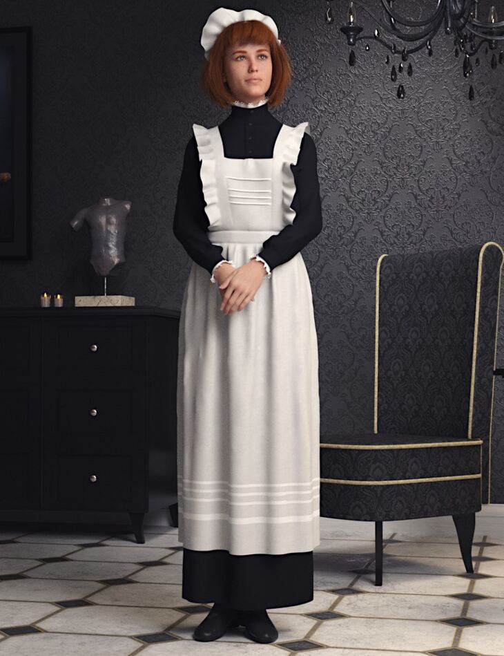 Dforce Edwardian Maid Uniform For Genesis 8 Female S Render State