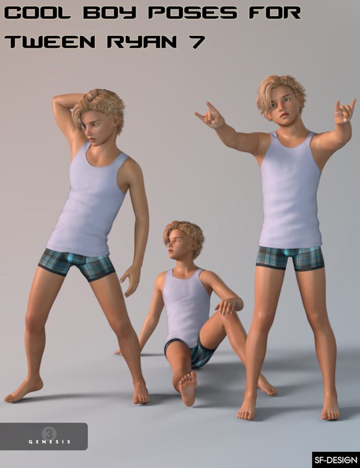 Cool Boy Poses for Tween Ryan 7 – Render-State