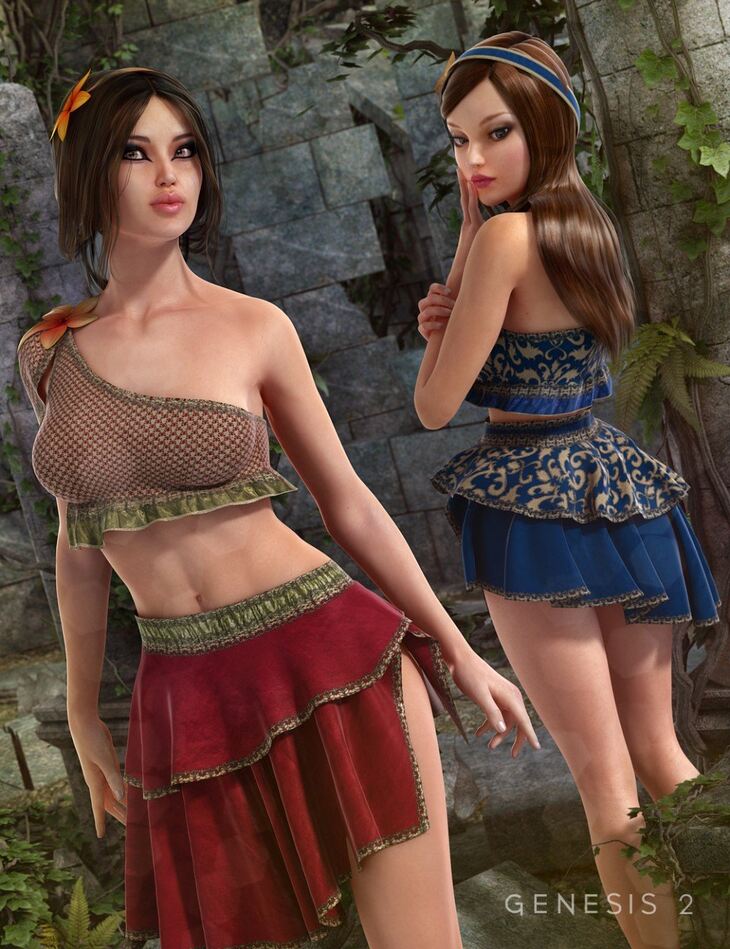 Druidic Princess Outfit For Genesis 2 Female S Textures Render State