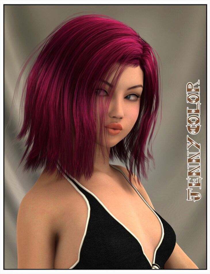 Jenny Hair For Genesis 2 Female S And Victoria 4 Colors Render State