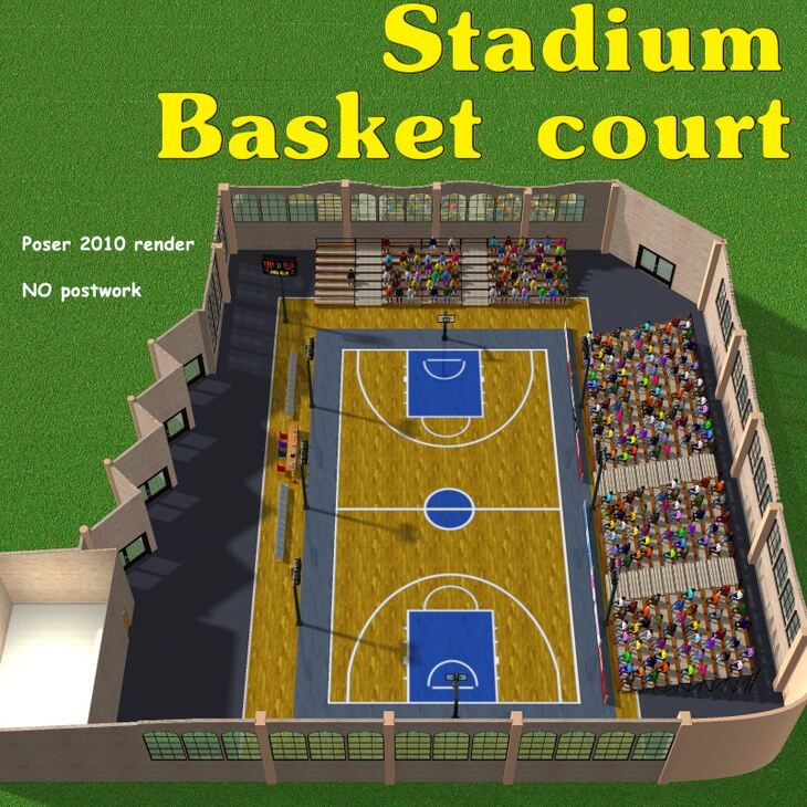 Stadium Basketball Court – Render-State