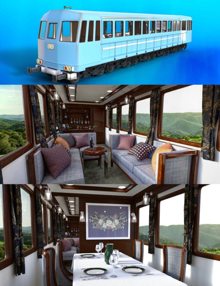 FG Luxury Passenger Train – Render-State