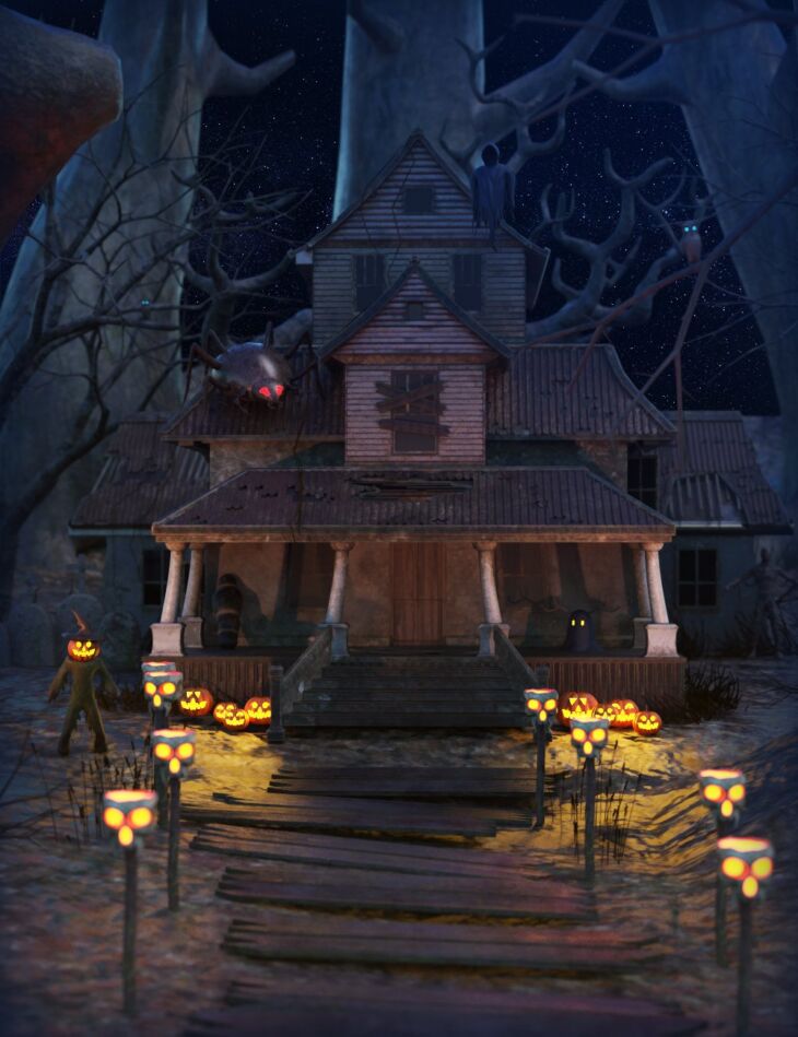 Halloween House - Render-State