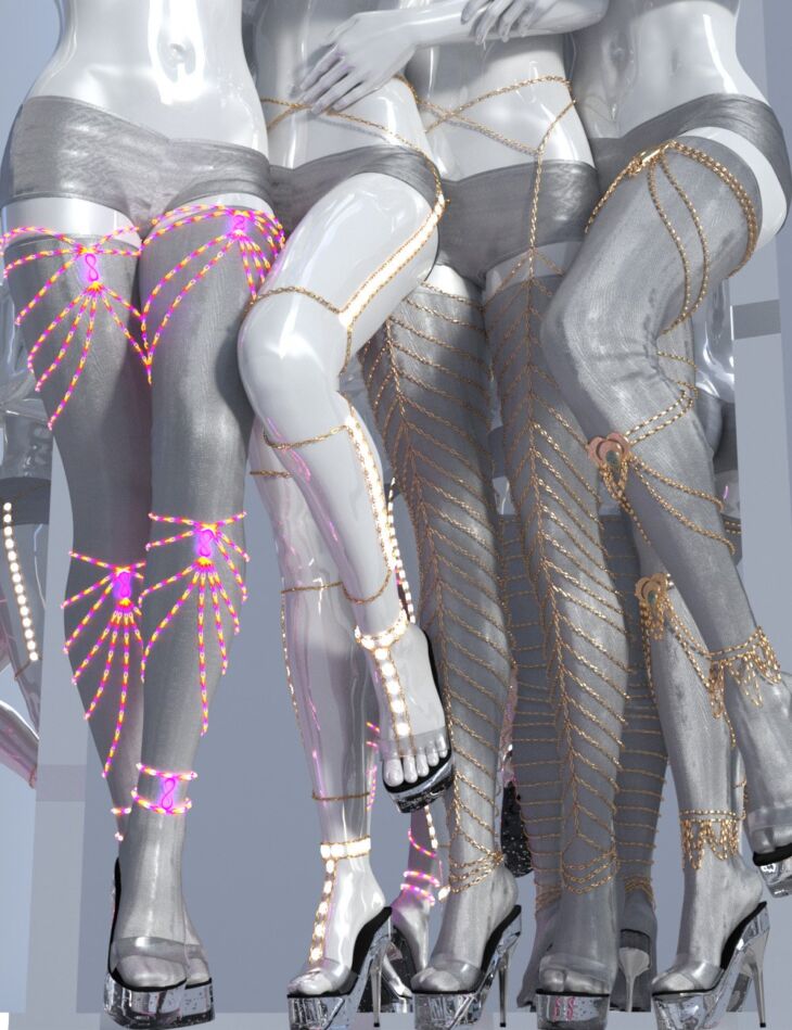 Sci-fi Leg Prosthetic for Genesis 8.1 Females