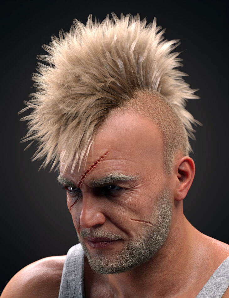 M3d Tough Guy Hair Set Genesis 81 Males Render State