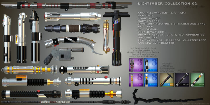 MMX-Lightsaber Collection 02 – Render-State