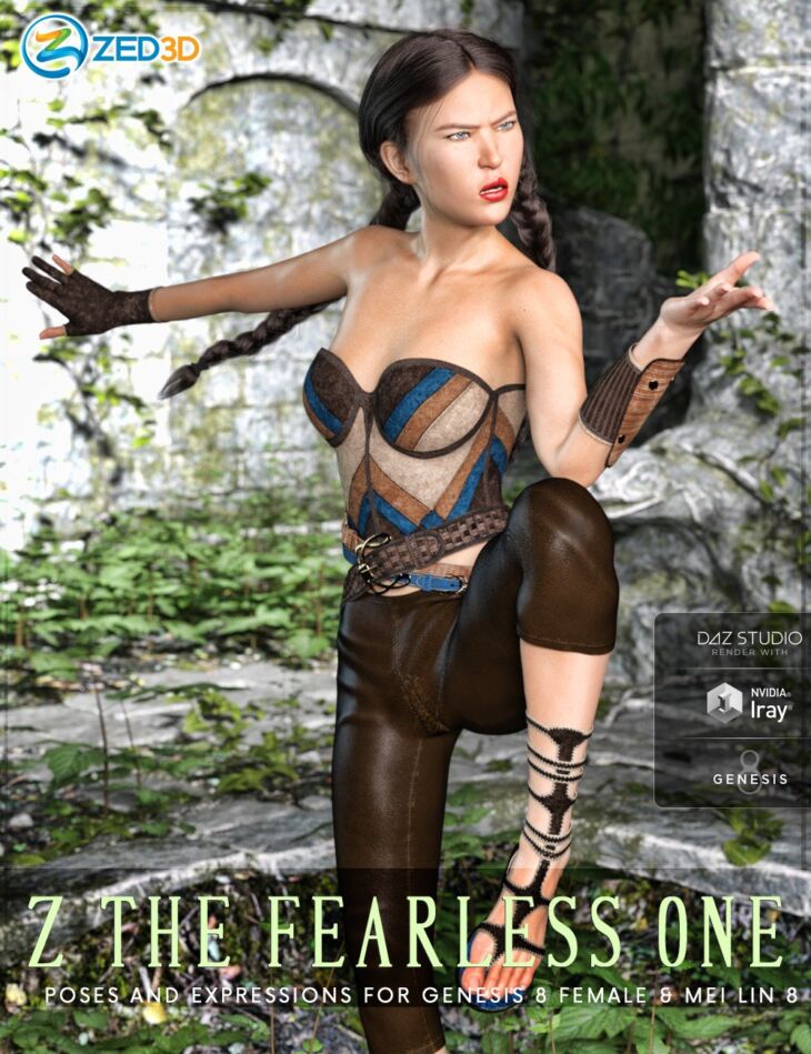 Z The Fearless One Poses And Expressions For Mei Lin 8 And Genesis 8