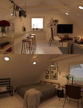 FG Attic Apartment - Render-State