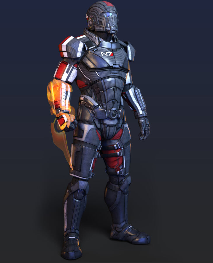 N7 Armor for Genesis 8 Males - Render-State