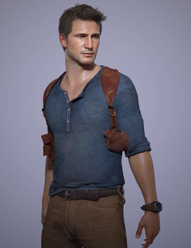 Uncharted 4 Nathan Drake 3D Model Tech Demo 