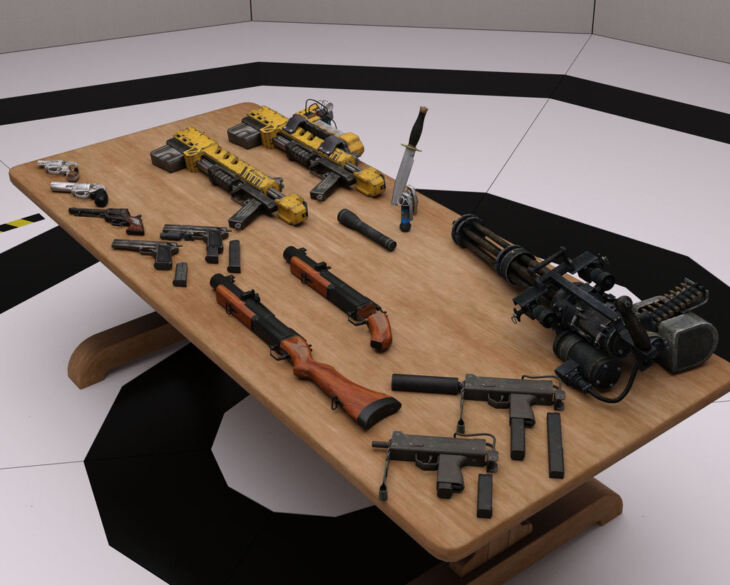 Claire Weapons for Daz - Render-State