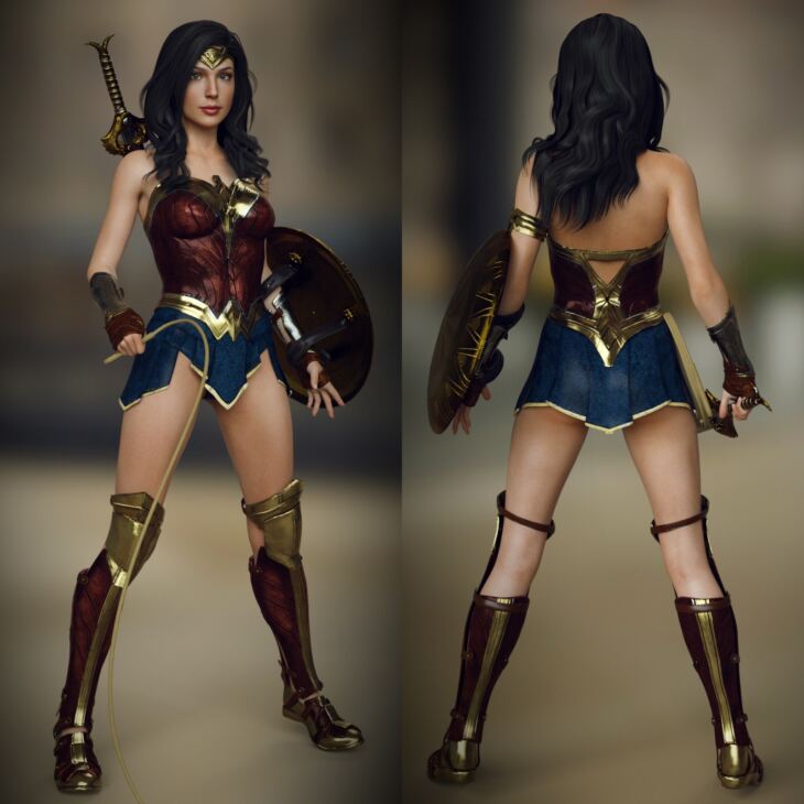 GG Wonder Woman Outfit for G8F – Render-State