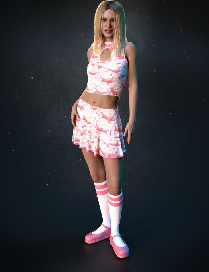 dForce Sugar Rush Outfit for Genesis 8 and 8.1 Females – Render-State