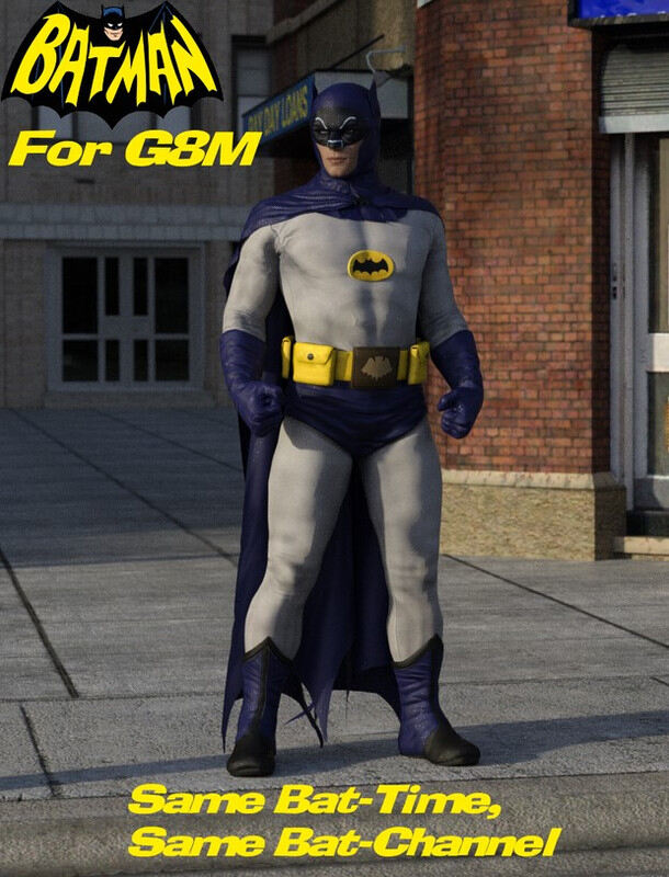 1960's Batman Outfit For G8M - Render-State