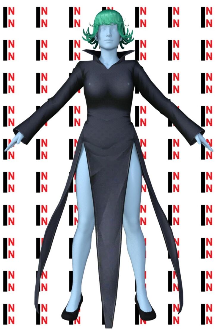 One-Punch Man Tatsumaki Outfit For Genesis 8 Female – Render-State